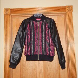 COOGI Black and Pink Bomber Jacket